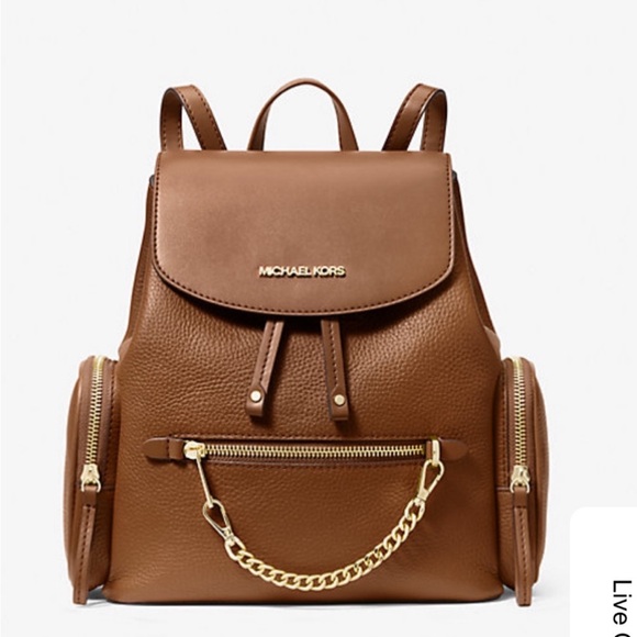 Michael Kors Jet Set Item Medium Chain Backpack Luggage Color - Picture 4 of 12